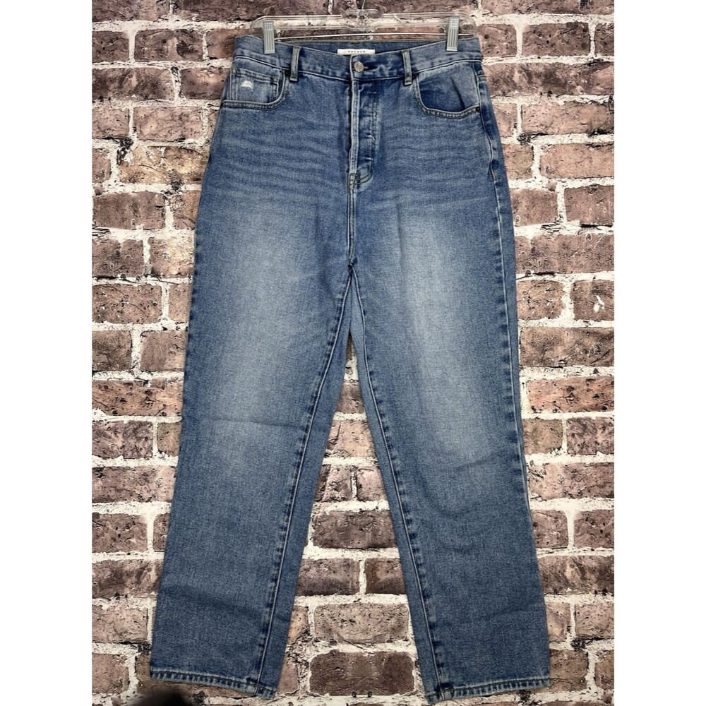 PacSun Jeans Womens 30 High Rise Button Fly Straight Leg Denim Medium Wash Mom
